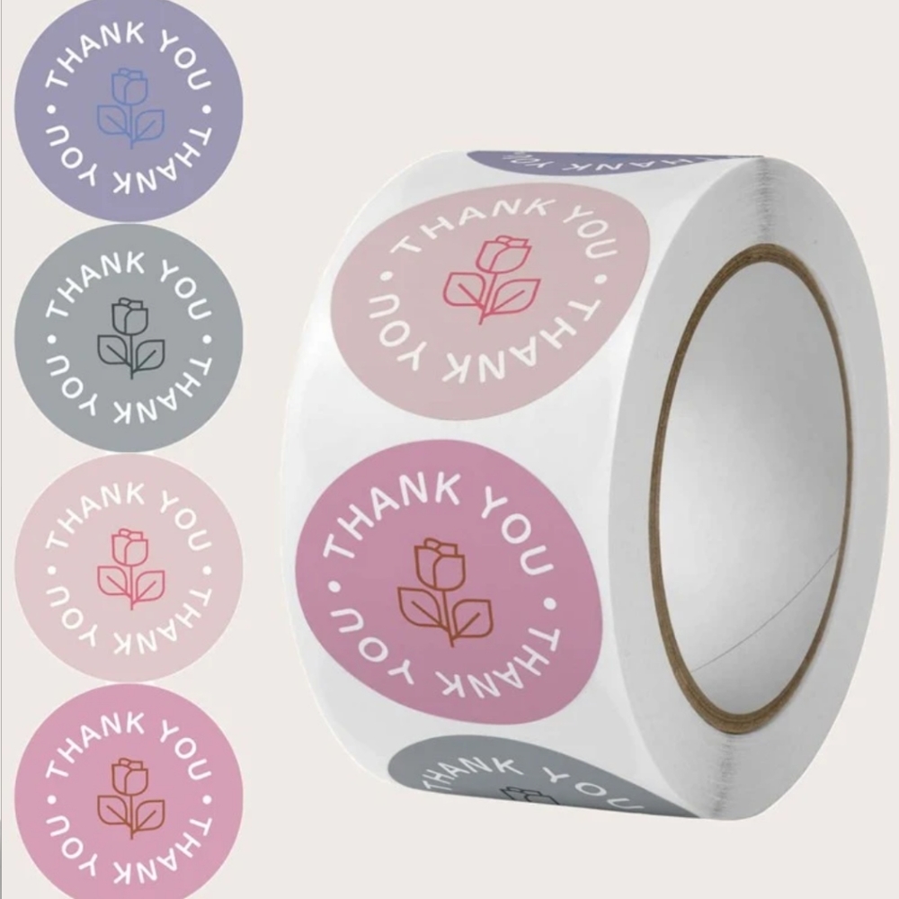Tulip Thank You Stickers 500 count